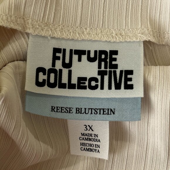 Future Collective NWOT SZ3X Reese Blutstein Ivory Minimalist Modern Closet Stapl - Picture 5 of 8